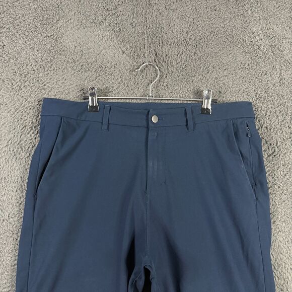 Lululemon Pants Mens 34x31 Blue Commission Slim Fit Stretch Chino Casual - Picture 2 of 16